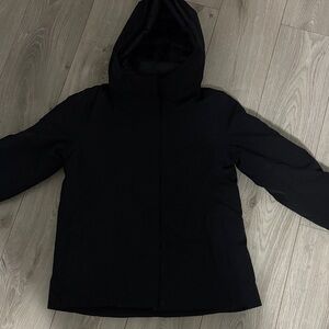 Babaton Classic Black Hooded Puffer Jacket